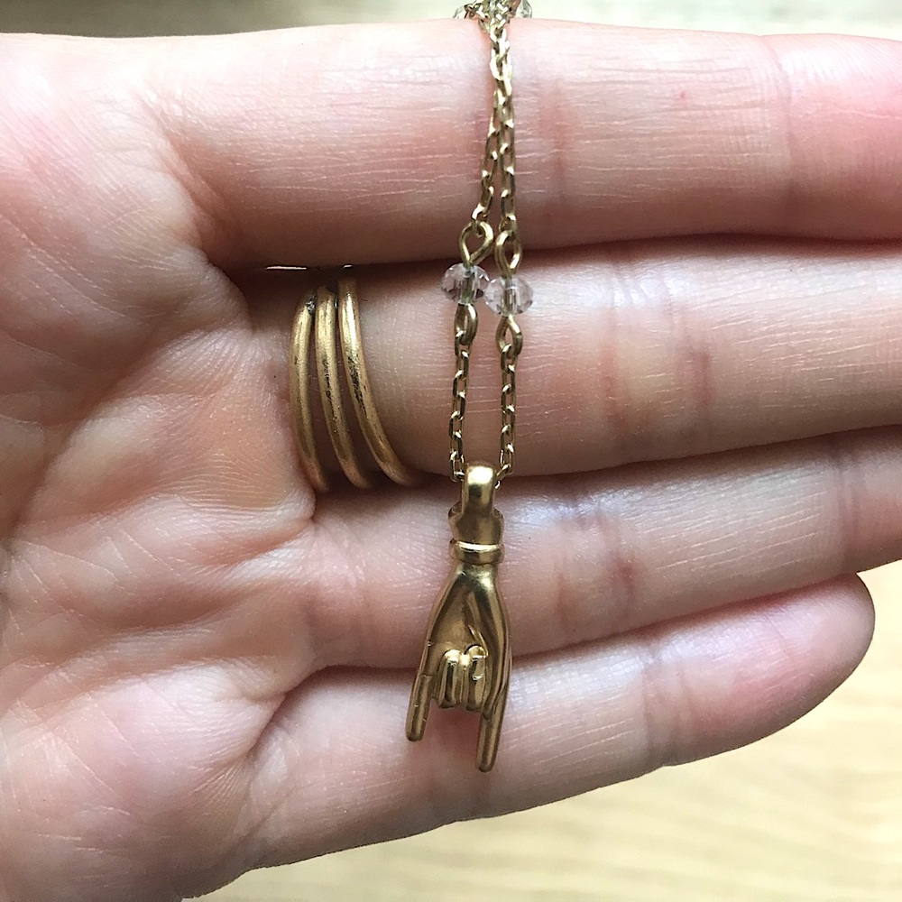 Gold “Rock-On” Necklace